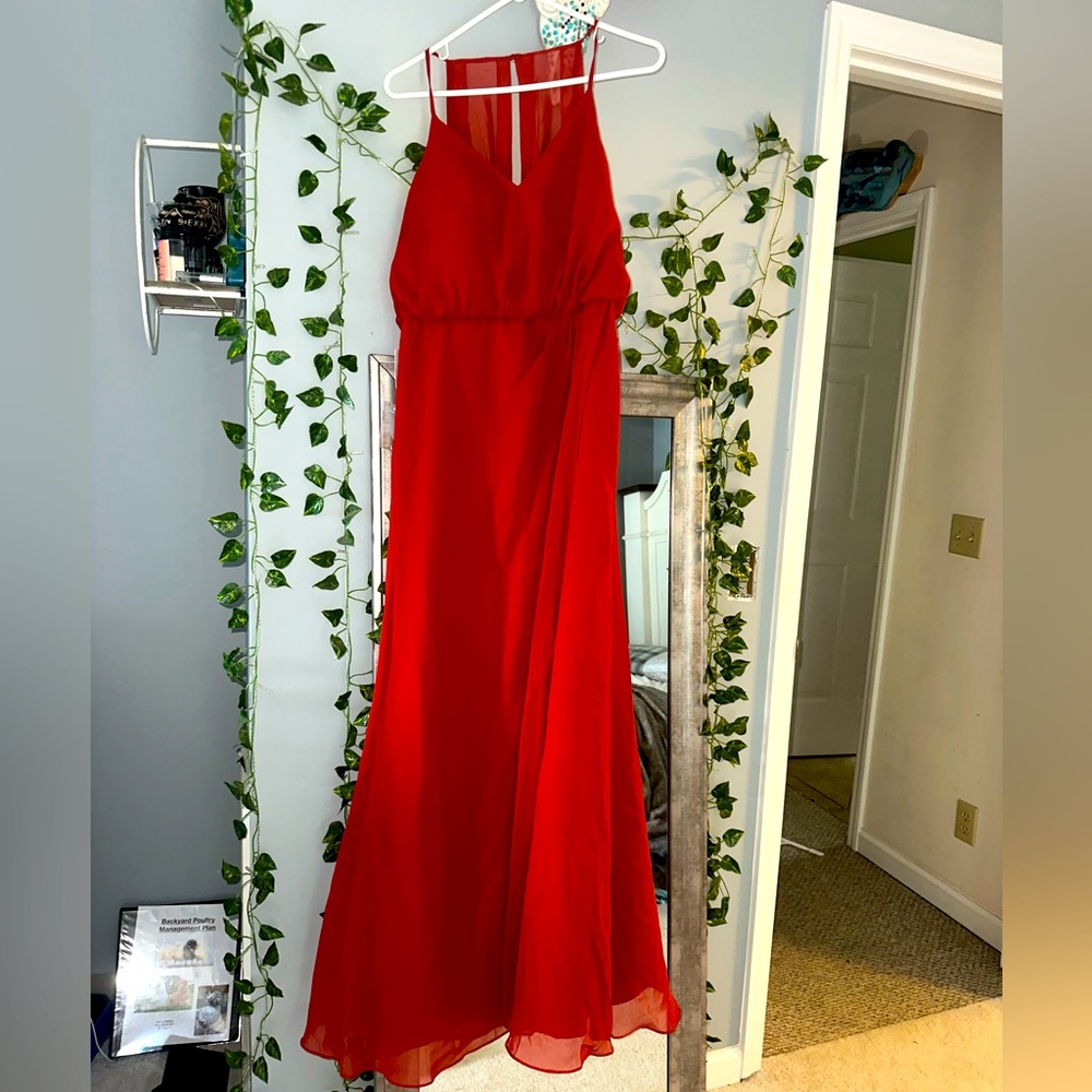 Azazie Rust size 6 Bridesmaid dress
